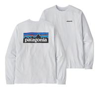 Patagonia T-shirt manches longues P-6 Logo Responsibili-Tee Homme Blanc M