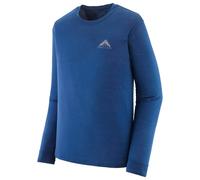 Patagonia - M's Long-Sleeved Capilene Cool Merino Graphic Shirt Driftways Clement Blue - L - Tee-shirt de rando