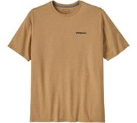 Patagonia - T-shirt en coton recyclé - M's P-6 Logo Responsibili-Tee Talon Gold pour Homme en Coton - Taille M - Marron Marron M