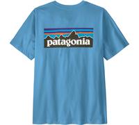 Patagonia T-shirt homme P-6 Logo Responsibili-Tee® coton et polyester recyclé Shore Blue S