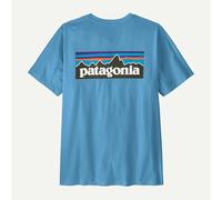 Patagonia P-6 Logo T-Shirt Men 37882 Shore Blue Bleu M