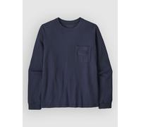 Patagonia Mw 95 Oval Logo Pocket T-Shirt manches longues bleu M