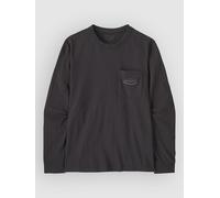 Patagonia Mw 95 Oval Logo Pocket T-Shirt manches longues noir S