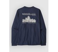 Patagonia - L/S MW Hut Tripper Skyline T-Shirt - Haut à manches longues - L - new navy
