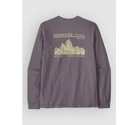 Patagonia - L/S MW Hut Tripper Skyline T-Shirt - Haut à manches longues - L - may grey