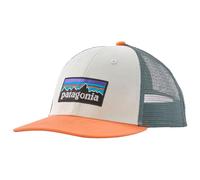 Patagonia - P-6 Logo LoPro Trucker Hat White Peach Sherbet - Casquette