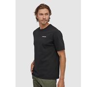 Patagonia - T-shirt en coton recyclé - M's P-6 Logo Responsibili-Tee Black pour Homme en Coton - Taille XL - Noir Noir XL