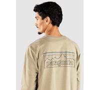 T shirt manches longues patagonia p 6 logo responsibili tee vert homme