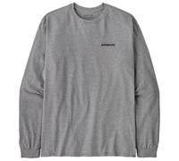 Patagonia - P-6 Logo Responsibili-Tee L/S Gravel Heather - XL - Tee-shirt