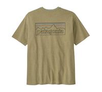 Patagonia T-shirt M's P-6 Logo Responsibili-Tee Outline coton et polyester recyclés Homme Vert S