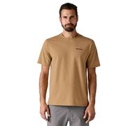 Patagonia - T-shirt en coton recyclé - M's P-6 Logo Responsibili-Tee Talon Gold pour Homme en Coton - Taille M - Marron Marron M