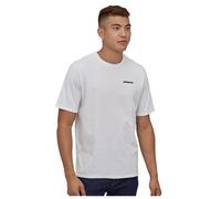 Patagonia - T-shirt en coton recyclé - M's P-6 Logo Responsibili-Tee White pour Homme en Coton - Taille L - Blanc Blanc L
