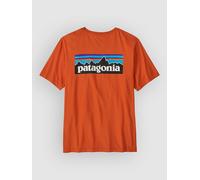 Patagonia T-shirt homme M's P-6 Logo – Coal Orange – Taille S