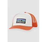 Casquette PATAGONIA P-6 Logo Trucker Hat (White w/Redtail Rust) ALL