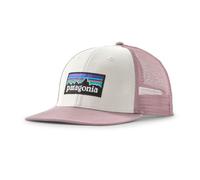 Patagonia – Casquette trucker respirante – P-6 Logo Trucker Hat – Blanc/Quiet Violet – Coton
