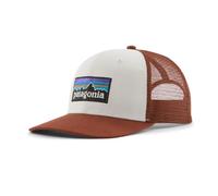 Patagonia - P-6 Logo Trucker Hat White Rusty Red - Casquette