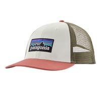 PATAGONIA P6 Logo Lopro Trucker Hat - Mixte - Blanc / Rose / Vert - taille Unique- modèle 2026