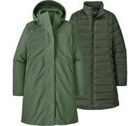 Patagonia - Parka chaude et imperméable - W's Tres 3-in-1 Parka Old Growth Green pour Femme - Taille XS - Vert Vert XS