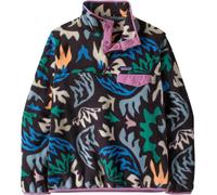 Patagonia - Polaire chaude et confortable à col montant et pressionné - W's LW Synch Snap-T P/O Kaleido Black pour Femme en Nylon - Taille M - Noir Noir M