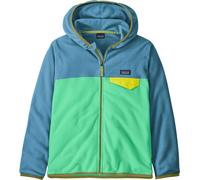 Patagonia - Polaire chaude zippée - K's Micro D Snap-T Jkt Early Teal w/Shore Blue - Taille Enfant 126-132 - Bleu Bleu 126-132