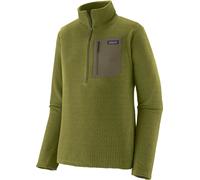 Patagonia - Polaire de ski de randonnée zippée - M's R1 Air Zip Neck Caper Green pour Homme - Taille L - Vert Vert L
