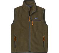 Patagonia - Polaire double face sans manches en Polartec® - M's Retro Pile Vest Basin Green - Taille L - Kaki Kaki L