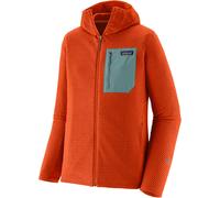 Patagonia - Polaire gaufrée zippée - M's R1 Air Full-Zip Hoody Coal Orange pour Homme - Taille L Orange L