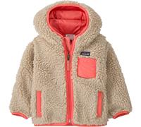 Patagonia - Polaire molletonnée coupe-vent - Baby Retro-X Hoody Natural w/Sparkle Pink - Taille Enfant 4 ans - Beige Beige 4 ans