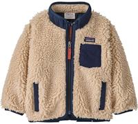 Patagonia - Polaire molletonnée coupe-vent - Baby Retro-X Jkt Dark Natural w/New Navy - Taille Enfant 104 Navy 104