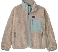Patagonia - Polaire molletonnée coupe-vent - K's Retro-X Jkt Natural w/Virtually Blue - Taille Enfant 141 - Bleu Bleu 141