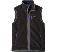 Patagonia - Polaire sans manches en Polartec® - M's Retro Pile Vest Black w/Forge Grey pour Homme - Taille 126-132 - Noir Noir 126-132