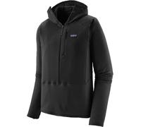 Patagonia - Polaire technique à capuche en Polartec® - M's R1 P/O Hoody Black pour Homme en Tissu Technique - Taille L - Noir Noir L
