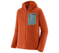 Patagonia - M's R1 Air Full Zip Hoody Coal Orange - S - Polaire