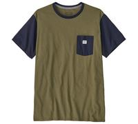 Patagonia - Shop Sticker Pocket Responsibili-Tee - T-shirt - S - tent green