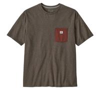 Patagonia - Shop Sticker Pocket Responsibili-Tee - T-shirt - XS - marlow brown