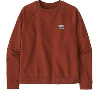 Patagonia - Sweat à col rond - W's Regenerative Organic Certified Cotton Essential Top Dried Vanilla pour Femme en Coton - Taille 126-132 - Rouge Rouge 126-132