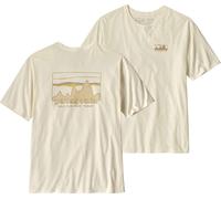 Patagonia - T-shirt 100% recyclé - M's '73 Skyline Organic T-Shirt Birch White pour Homme en Coton - Taille L - Blanc Blanc L