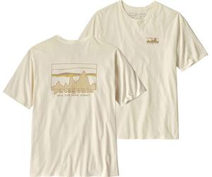 Patagonia - T-shirt 100% recyclé - M's '73 Skyline Organic T-Shirt Birch White pour Homme en Coton - Taille XXL - Blanc Blanc XXL