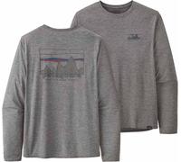Patagonia - L/S Cap Cool Daily Graphic Shirt - T-shirt technique - S - 73 skyline feather grey