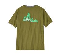 Patagonia T-Shirt Berm Logo Responsibili-Tee vert