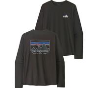 Patagonia - T-shirt de randonnée léger et respirant à manches longues - M's L/S Cap Cool Daily Shirt '73 Skyline Black pour Homme - Taille XL - Noir Noir XL