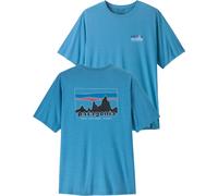 Patagonia T-shirt homme Cap Cool Daily '73 Skyline Shore Blue / Light Shore Blue X-Dye M