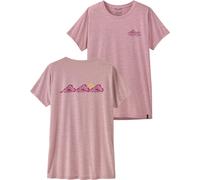 Patagonia - T-shirt de randonnée léger et respirant - W's Cap Cool Daily Shirt Trailcheck Quiet Violet pour Femme - Taille S Violet S