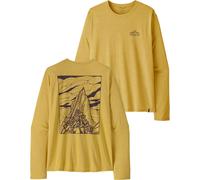 Patagonia - T-shirt de randonnée respirant à manches longues - M's L/S Cap Cool Daily Shirt Cloud Crag Limestone Yellow Light X-Dye pour Homme - Jaune M