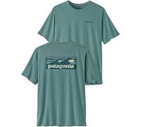 Patagonia - T-shirt de randonnée respirant et léger - M's Cap Cool Daily Shirt Boardshort Logo Blue Sage Light X-Dye pour Homme - Taille M - Bleu Bleu M