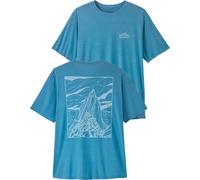 Patagonia - T-shirt de randonnée respirant et léger - M's Cap Cool Daily Shirt Cloud Crag Shore Blue Light Shore Blue X-Dye pour Homme - Taille XL - Bleu XL