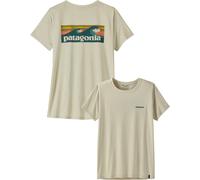 Patagonia – T-shirt technique W's Cap Cool Daily Shirt Boardshort Logo – Dyno White – Femme XS