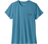 Patagonia - T-shirt de trail respirant et léger - W's Cap Cool Trail Shirt Stratapeaks Shore Blue pour Femme - Taille M - Bleu Bleu M