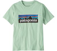 Patagonia - T-shirt en coton biologique classique et confortable - K's P-6 Logo T-Shirt Thin Ice en Coton - Taille Enfant 156 - Bleu Bleu 156