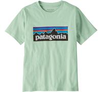 Patagonia - T-shirt en coton biologique classique et confortable - K's P-6 Logo T-Shirt Thin Ice en Coton - Taille Enfant 126-132 - Bleu Bleu 126-132